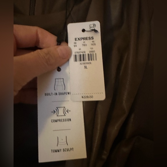 NWT Express Mocha Body Contour Dress - Picture 7 of 9